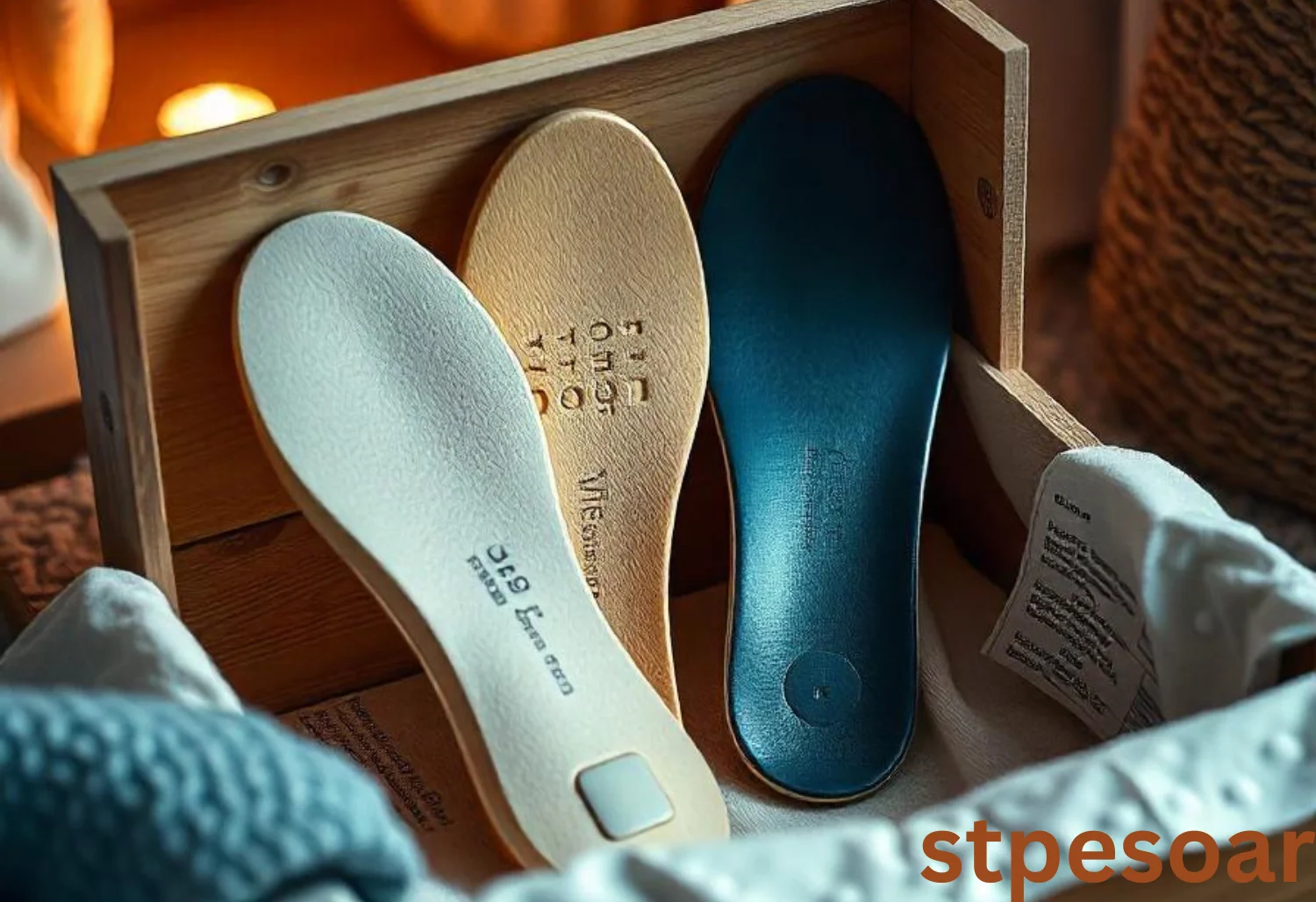 Specialist fitting custom insoles to align with individual foot shape and support needs.