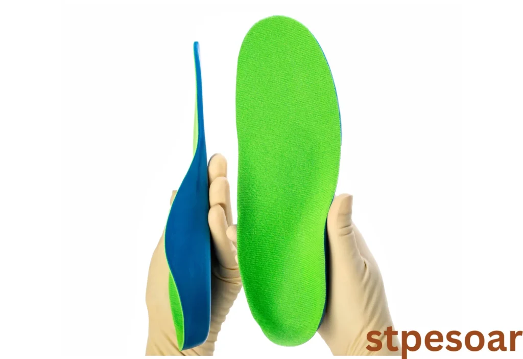 “Proper placement of boots foot insoles inside a pair of boots for optimal support.”